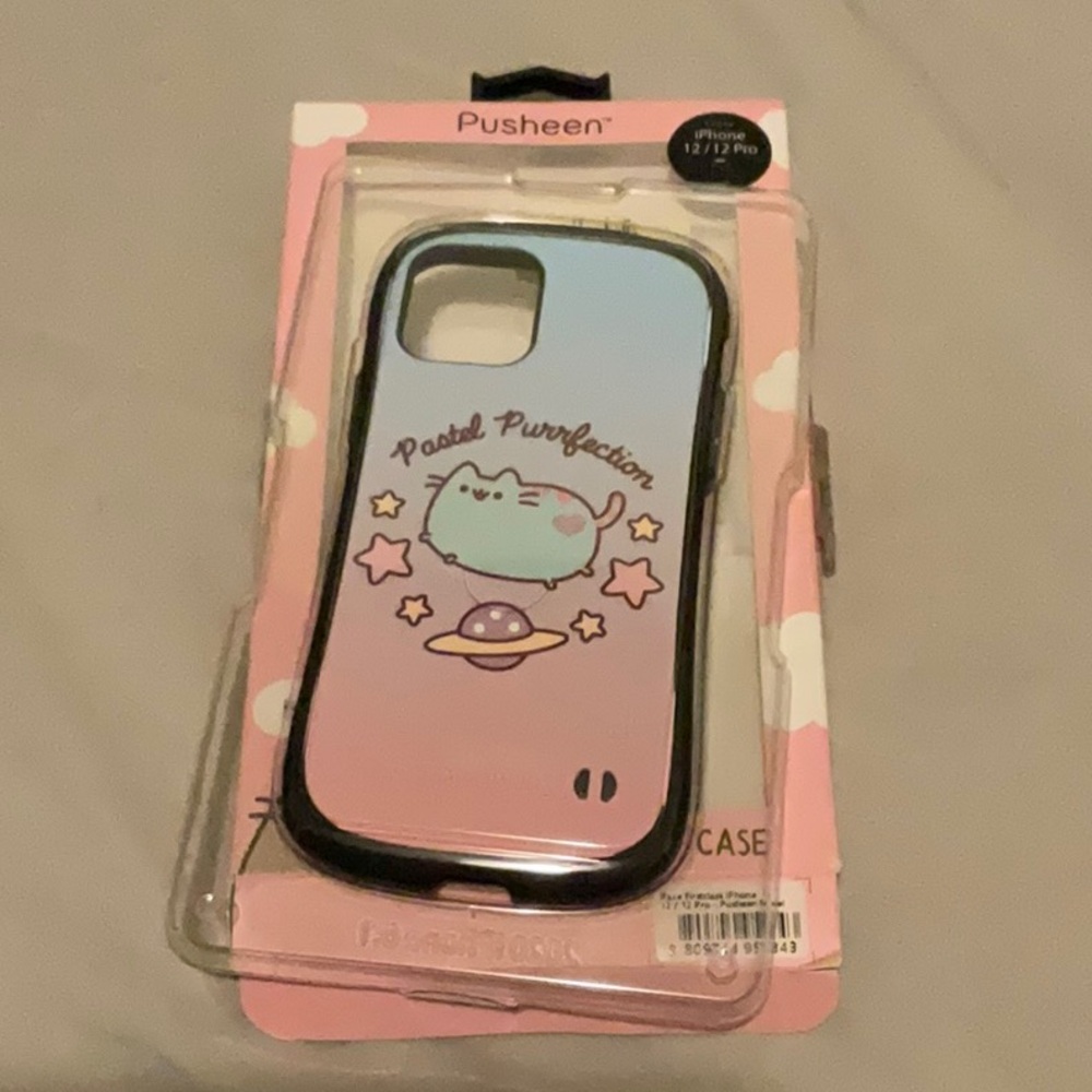 Pusheen I face IPhone case for 12/12 Pro Pastel purrfection